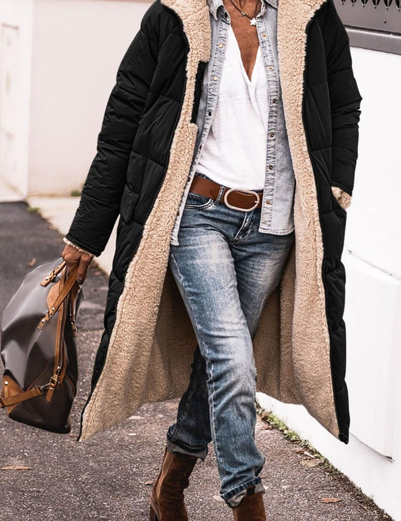 Amelia | Elegáns Kétoldalas Kabát Nőknek