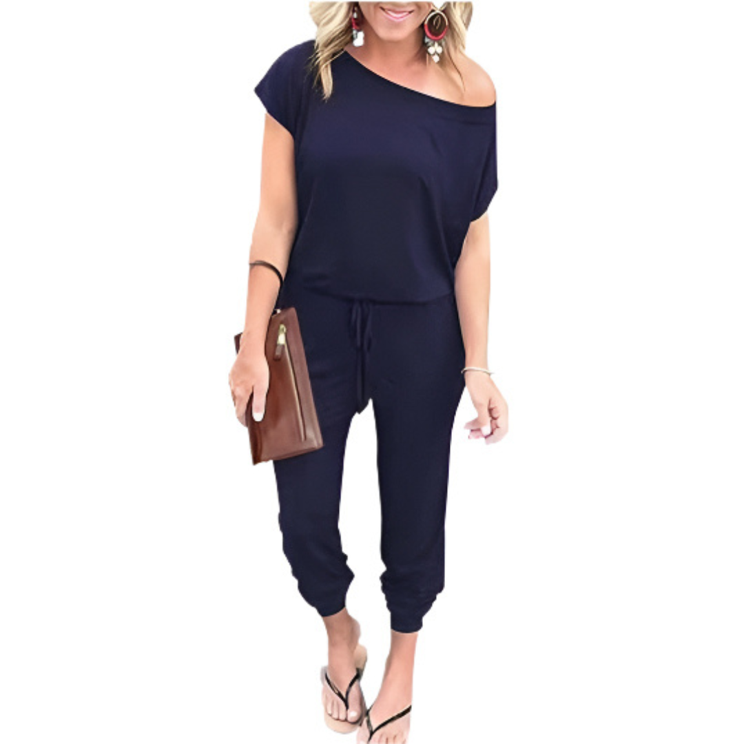 ADELFA™ – Effortless Off-Shoulder Nyári Lounge Overall