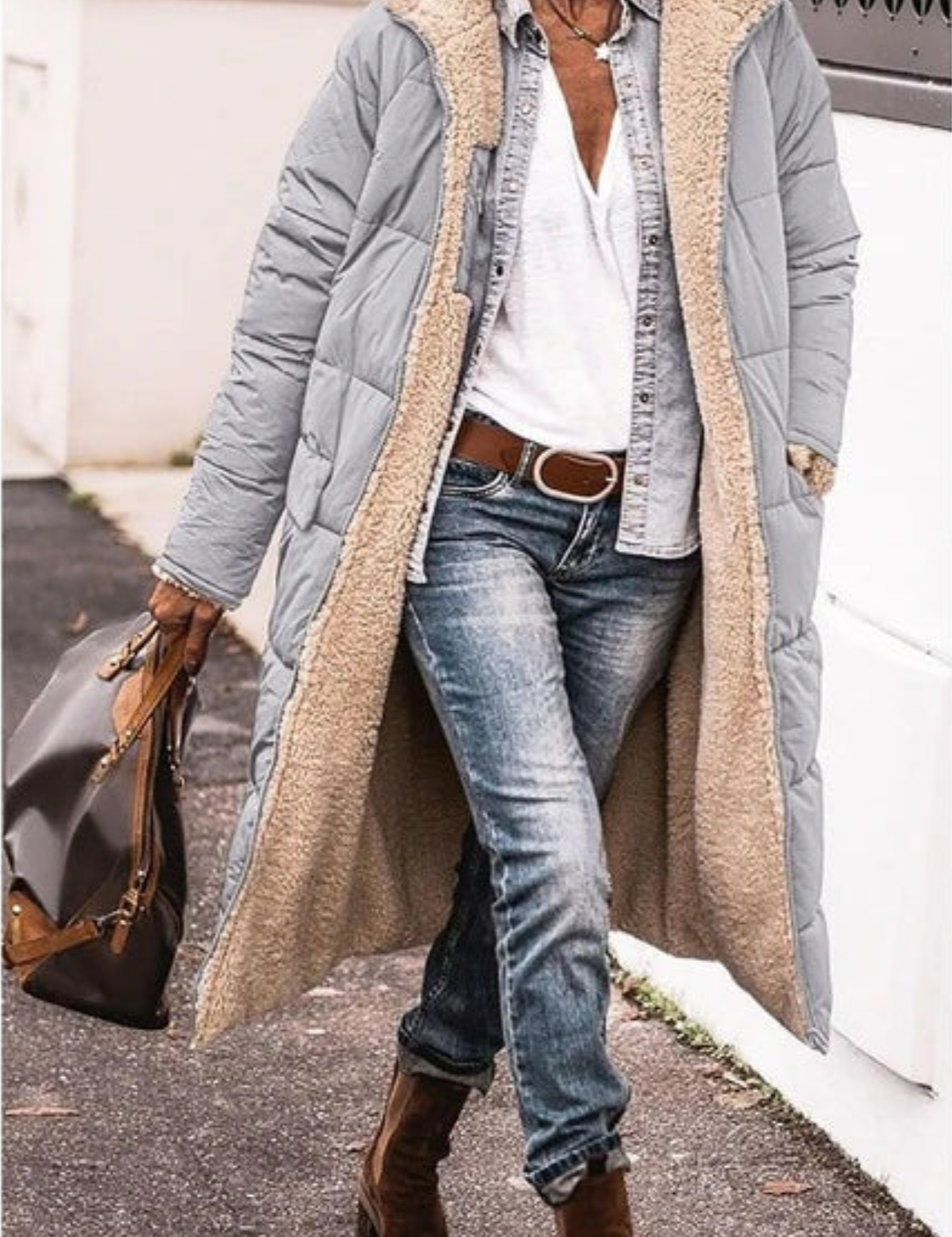 Amelia | Elegáns Kétoldalas Kabát Nőknek