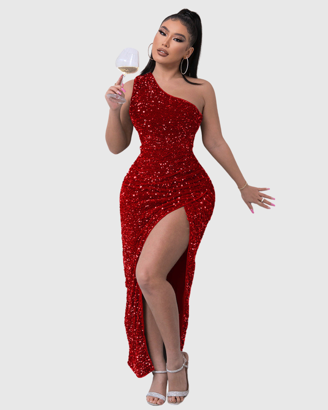 Lillian | Luxus egyvállas estélyi ruha