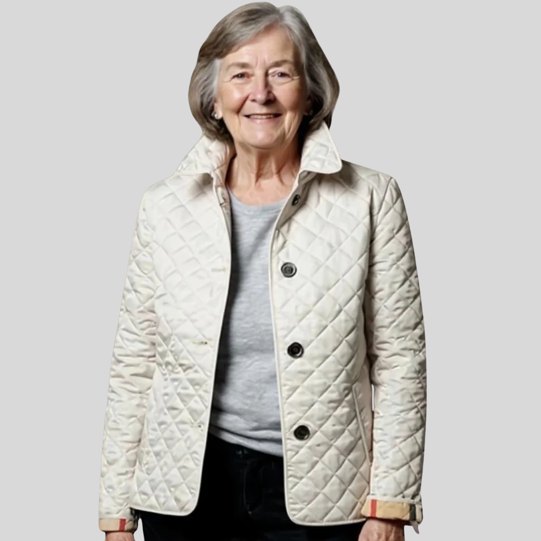 Diana - Casual Töltött Kabát Lehajtott Gallérral