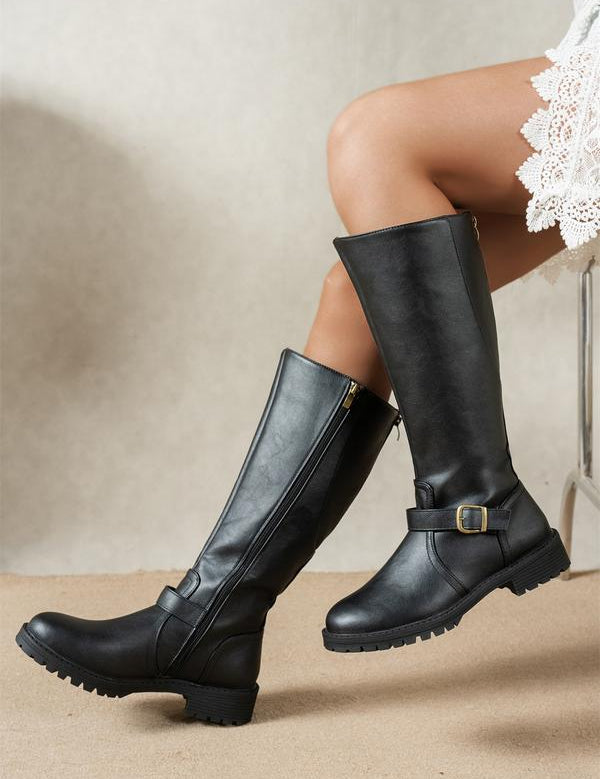 ELSIE™ - Kényelmes Alacsony Sarkú Csizmák, Tökéletes Hétköznapi és Mindennapi Használatra