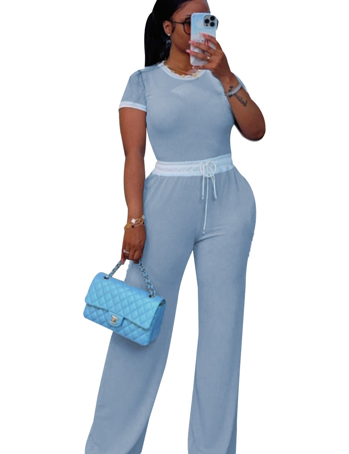 JELENA™ – Kényelmes Nyári Póló és Nadrág Szett