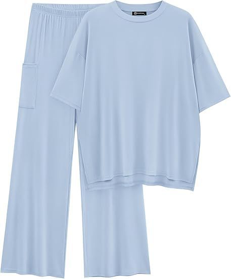 FILTA™ - Alapvető, laza felső és rugalmas derékú nadrág szett