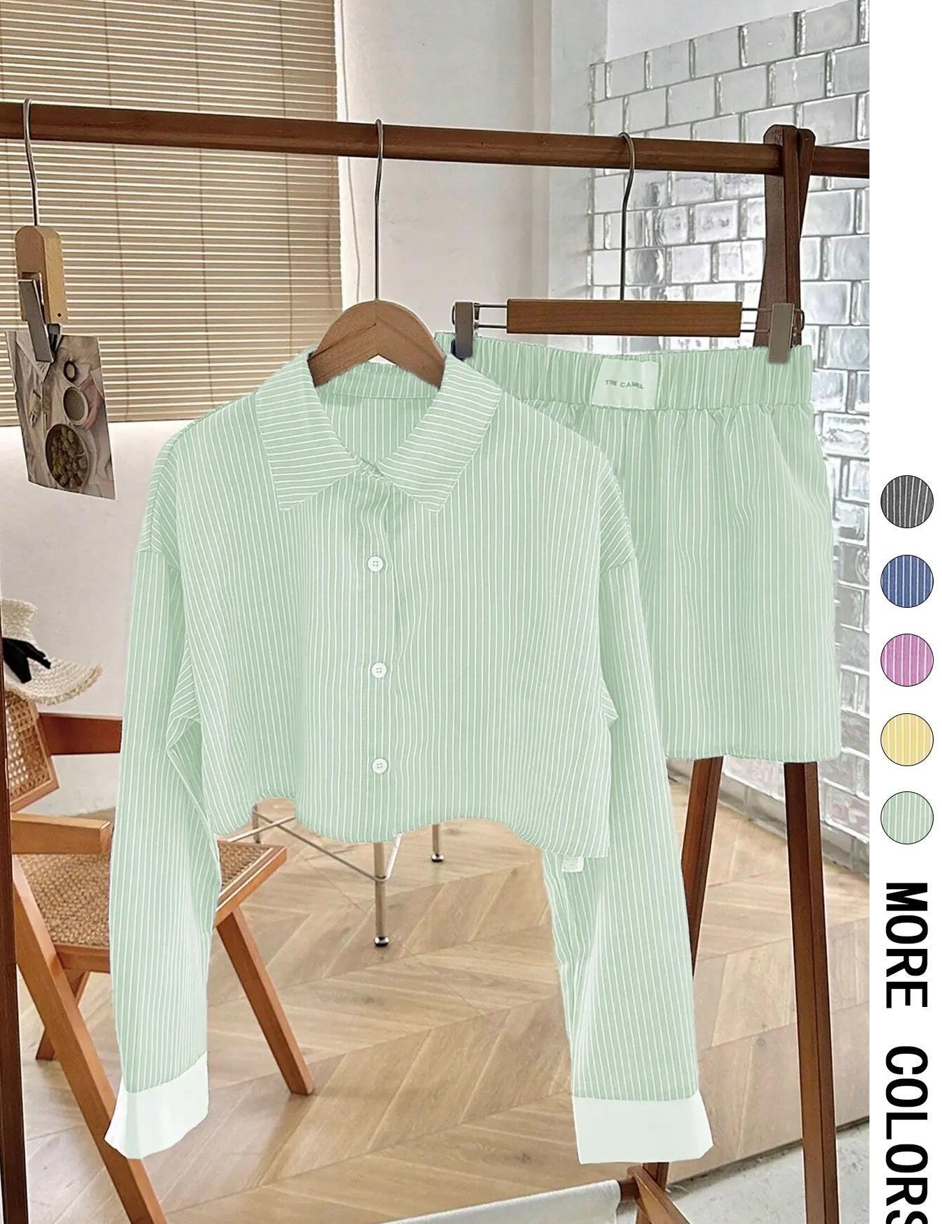 EMERSYN™ - Kényelmes, galléros, hosszú ujjú szett